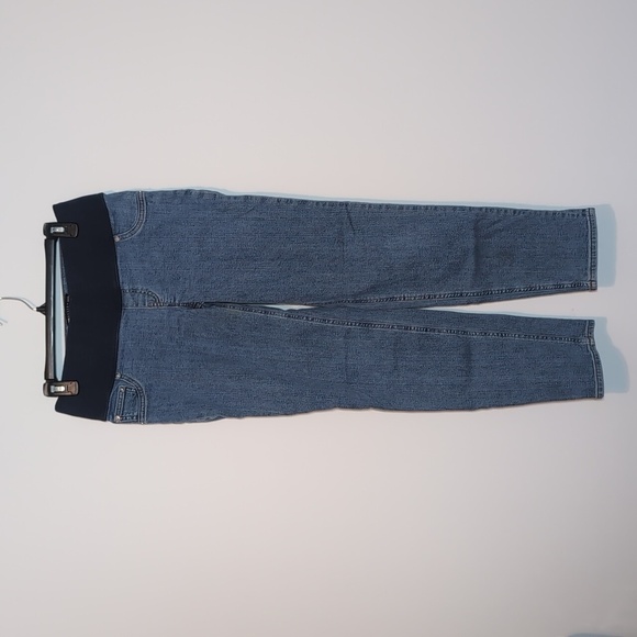 Asos Maternity Elastic Waistband Light Wash Jeans - Picture 1 of 5